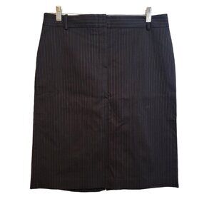 BCBG Maxazaria Skirt Black Pin Stripe  Career‎ Skirt Womens Size 12 NEW NWOT